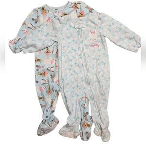 Bundle Of 2 Baby Girls Sleepers